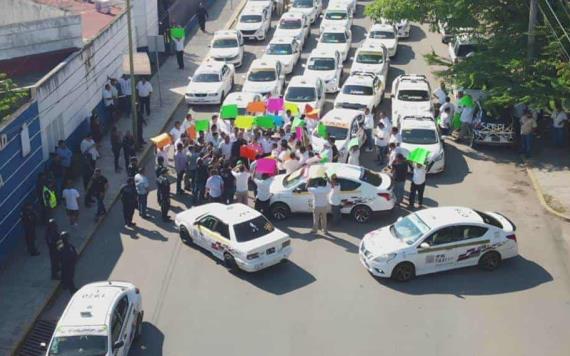 Gremio de taxis agradeció a la SSPC por la eficaz labor a favor de este sector