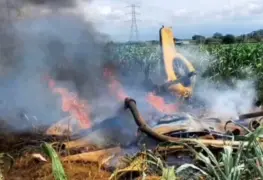 CFE informa sobre el desplome de helicóptero en inmediaciones de la subestación eléctrica Yautepec, Morelos 