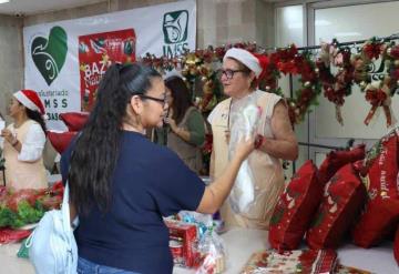 IMSS Tabasco inaugura bazar navideño