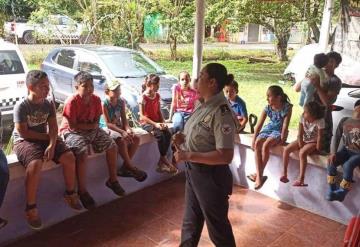 Sensibiliza Guardia Nacional a niños con temas de seguridad