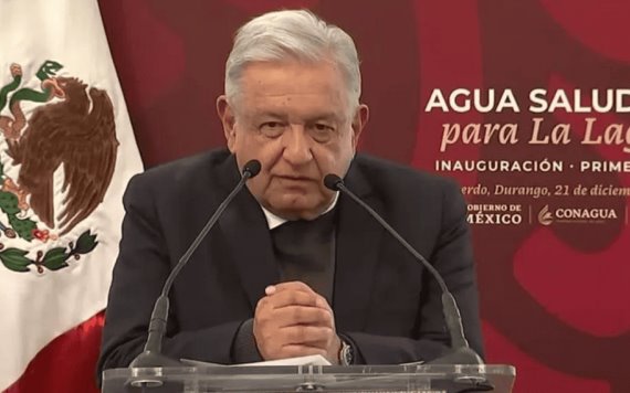 VIDEO. Inaugura AMLO primera etapa del Programa Agua Saludable para la Laguna