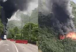 VIDEO: Camión que transporta combustible explota en Colombia