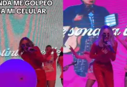 Video: Belinda golpea a fan durante un concierto