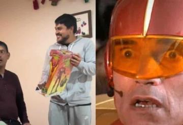 Hijos regalan a su padre muñeco de Turboman, de Mi regalo prometido; así fue su reacción