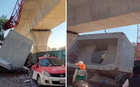 Video: Cae estructura de tren interurbano en la Ciudad de México