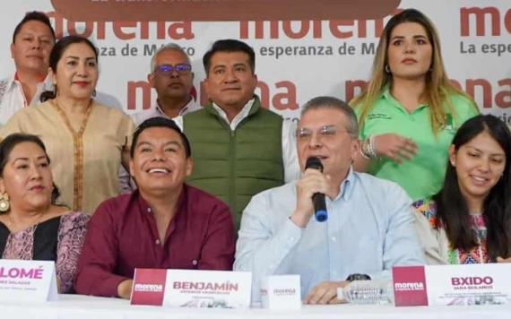 Manuel Rodríguez, fue presentado como representante personal de Claudia Sheinbaum en Oaxaca