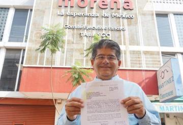 Aspirante renuncia al proceso interno de Morena en Paraíso