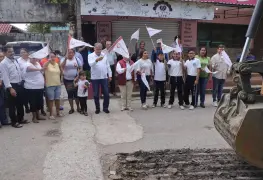 Gobierno de Comalcalco pone en marcha magna obra de construcción de pavimentación y drenaje en Villa Aldama