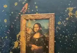 Ahora la Mona Lisa; activistas contra el cambio climático arrojan sopa a la obra