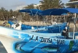 VIDEO: Últimos instantes de la embarcación hundida en Isla Mujeres