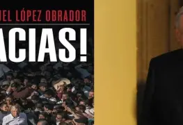 AMLO reveló que ya recibió el primer ejemplar de su libro ¡Gracias! se venderán la próxima semana.
