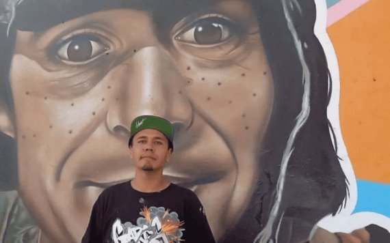 Artista urbano rinde homenaje a ´El Chavo del 8´