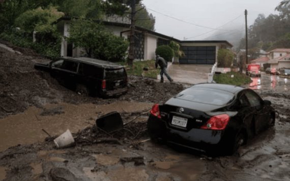 VIDEO: Reportan casi 500 deslaves en California, estado que ha recibido toda la lluvia de un año