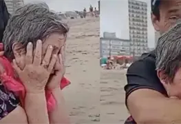 Hija cumple el sue&ntilde;o de su madre y la lleva a conocer el mar; ella rompe en llanto