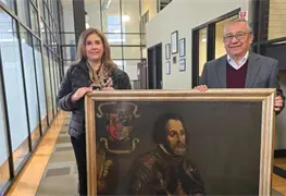 M&eacute;xico recibe retrato de Hern&aacute;n Cort&eacute;s donado por una de sus descendientes