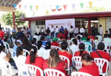 Jesús Abraham Cano González, anuncio obra en el Centro de Atención Múltiple N.19