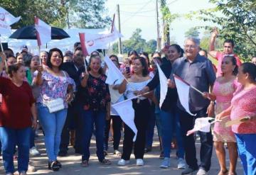 Banderazo de inicio de los trabajos de ampliación de la red de energía eléctrica en Comalcalco