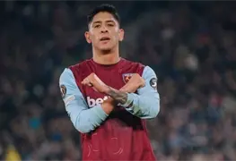 Edson &Aacute;lvarez hizo un golazo en la remontada del West Ham ante Everton