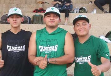 Los peloteros tabasqueño Samuel Gómez, Jorge López y Josmar Cano están trabajando fuertemente en el minicampo de Olmecas de Tabasco