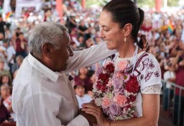 Los pueblos mayas de Quintana Roo llaman a Claudia Sheinbaum hermana mayor..