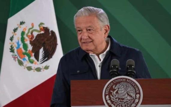 En medio de la veda electoral, AMLO destaca aumento al salario mínimo y baja en desempleo