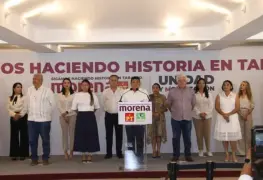 Presenta Javier May su equipo de campaña; adelanta que expondrá 50 compromisos al pueblo
