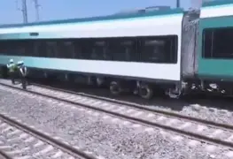 Tren Maya investiga causas de descarrilamiento de vagones en la estación Tixkokob, Yucatán