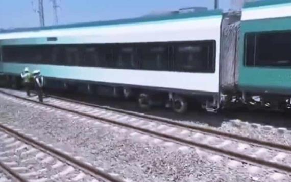 Tren Maya investiga causas de descarrilamiento de vagones en la estación Tixkokob, Yucatán