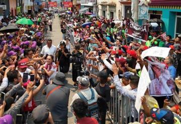 Más de 50 mil personas muestran apoyo a Claudia Sheinbaum en Oaxaca