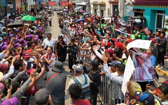 Más de 50 mil personas muestran apoyo a Claudia Sheinbaum en Oaxaca