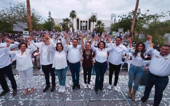 Claudia Sheinbaum: Invertir en abastecimiento de agua y apoyar el transporte público en Sonora