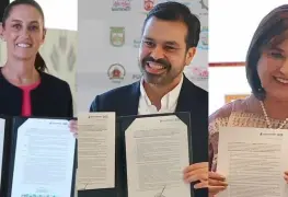 Claudia Sheinbaum, Xóchitl Gálvez y Álvarez Máynez 