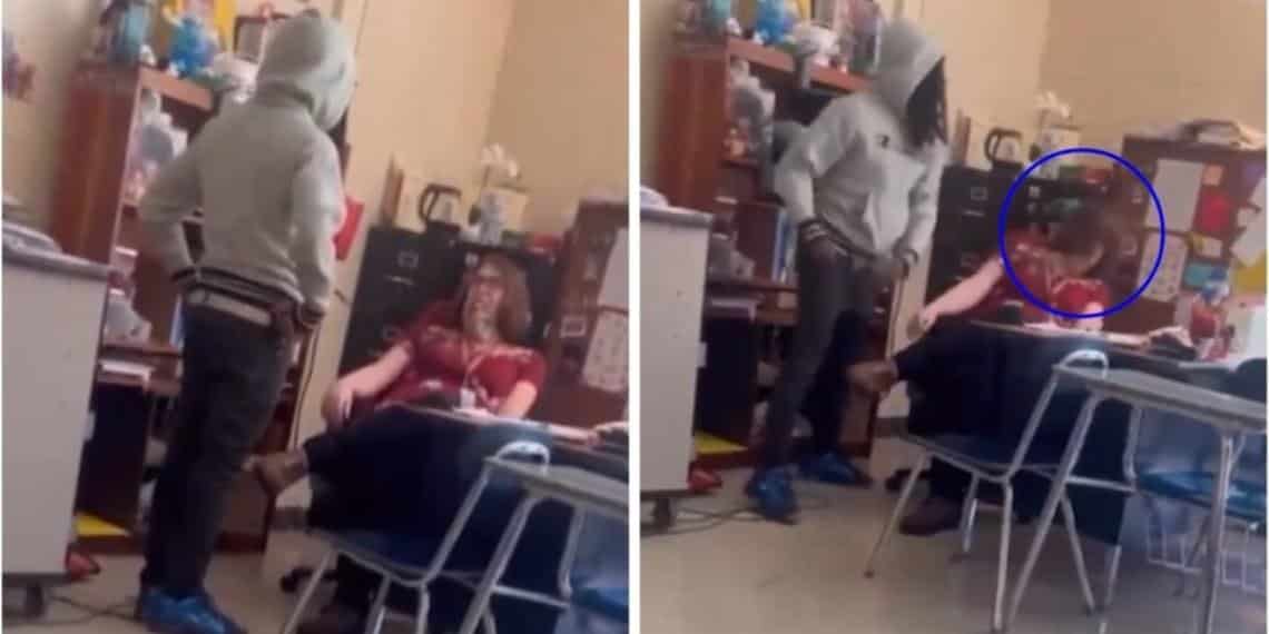 Agrede a su maestra en plena clase frente a compañeros