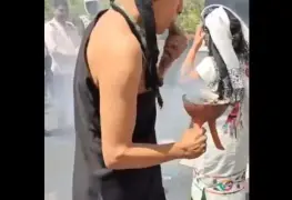 Realizan sacrificio de gallina en el Senado... y senador de Morena justifica usos y costumbres