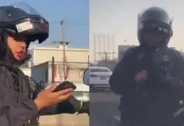 ¿Y a ellos quien los multa? Captan a policía usando su celular mientras maneja una moto en Jalisco