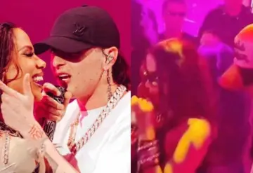 Filtran Video de Peso Pluma y Anitta dándose un beso en un antro de Las Vegas; así fue el momento