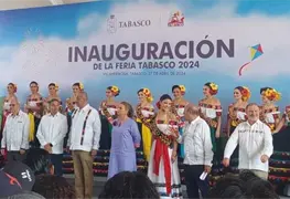 El gobernador de Tabasco, acompa&ntilde;ado por funcionarios estatales y federales, inaugur&oacute; este s&aacute;bado la esperada Feria Tabasco 2024
