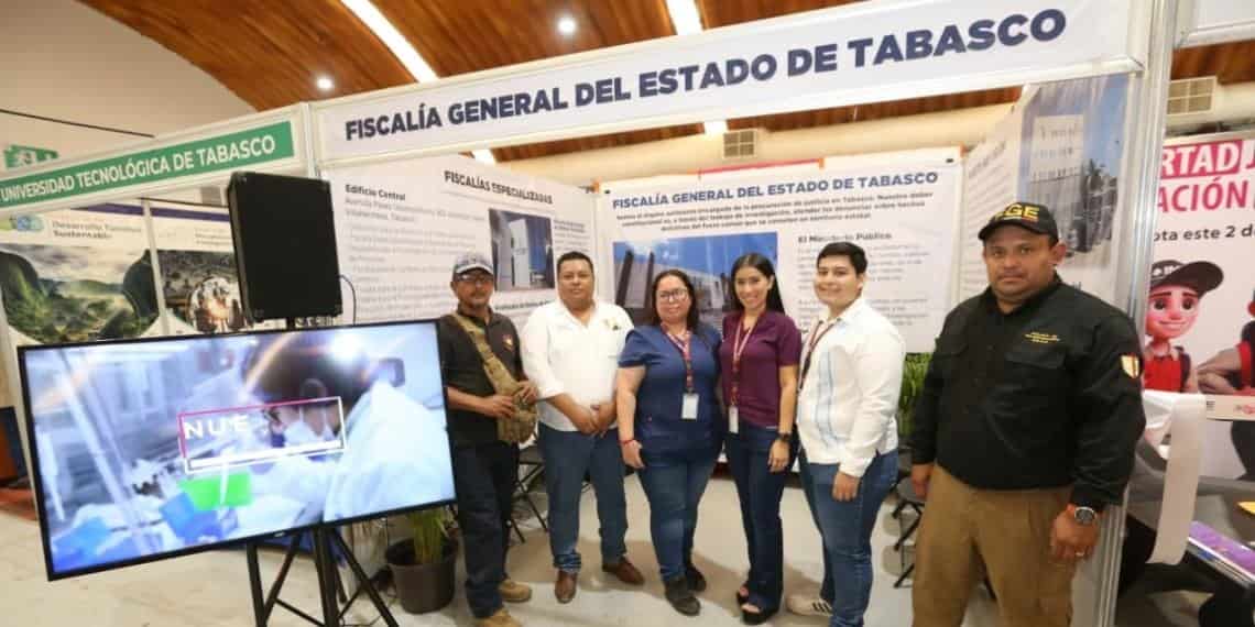 FGE da servicios de orientación y apoyo a la ciudadanía en la Feria Tabasco 2024