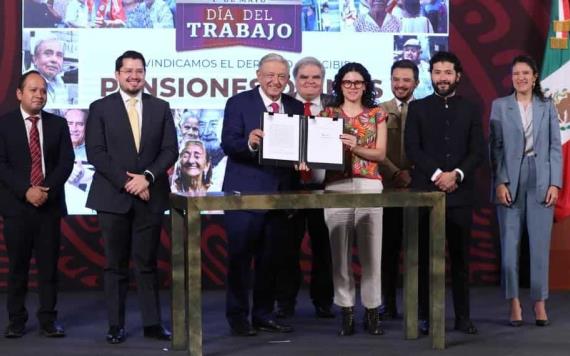 Seguro Social presente en firma del decreto que crea el Fondo de Pensiones para el Bienestar