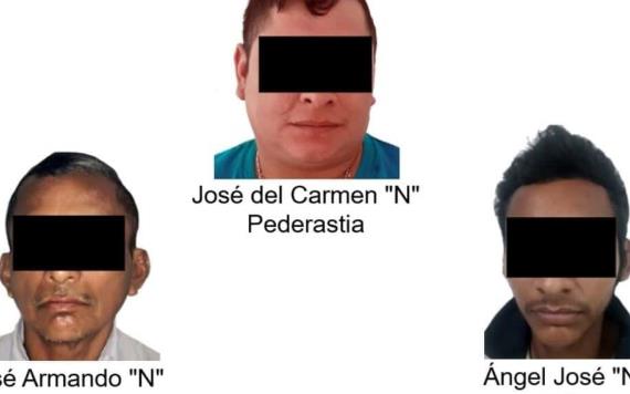 Seis detenidos por robo, pederastia y violencia familiar