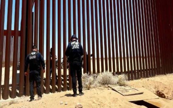 Un túnel fue hallado en la frontera entre Sonora y Arizona.