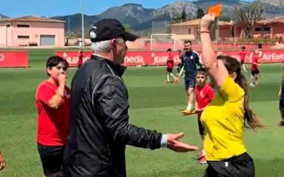 El Vasco Aguirre fue expulsado en partido con categorías infantiles del Mallorca