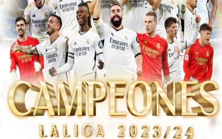 Real Madrid campeón de La Liga de España