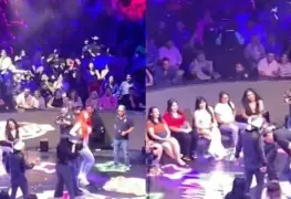 Mujer agrede a su pareja en show de Brincos Dieras en Monterrey