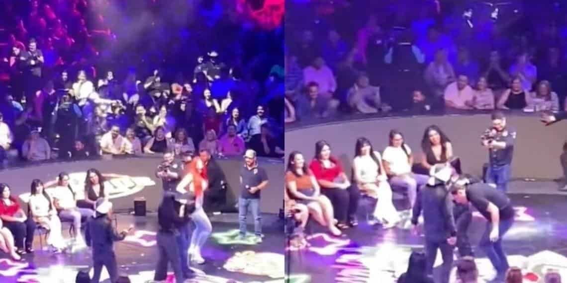 Mujer agrede a su pareja en show de Brincos Dieras en Monterrey