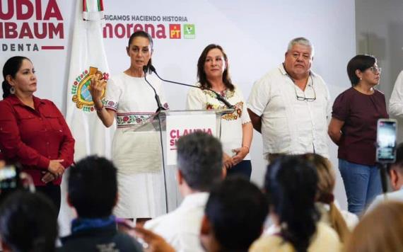 Claudia Sheinbaum celebra el éxito en el simulacro electoral universitario, marcando un cambio generacional en la 4T.