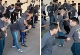 Al ritmo del "Ratón Vaquero" internos de anexo sorprenden a sus mamás bailando