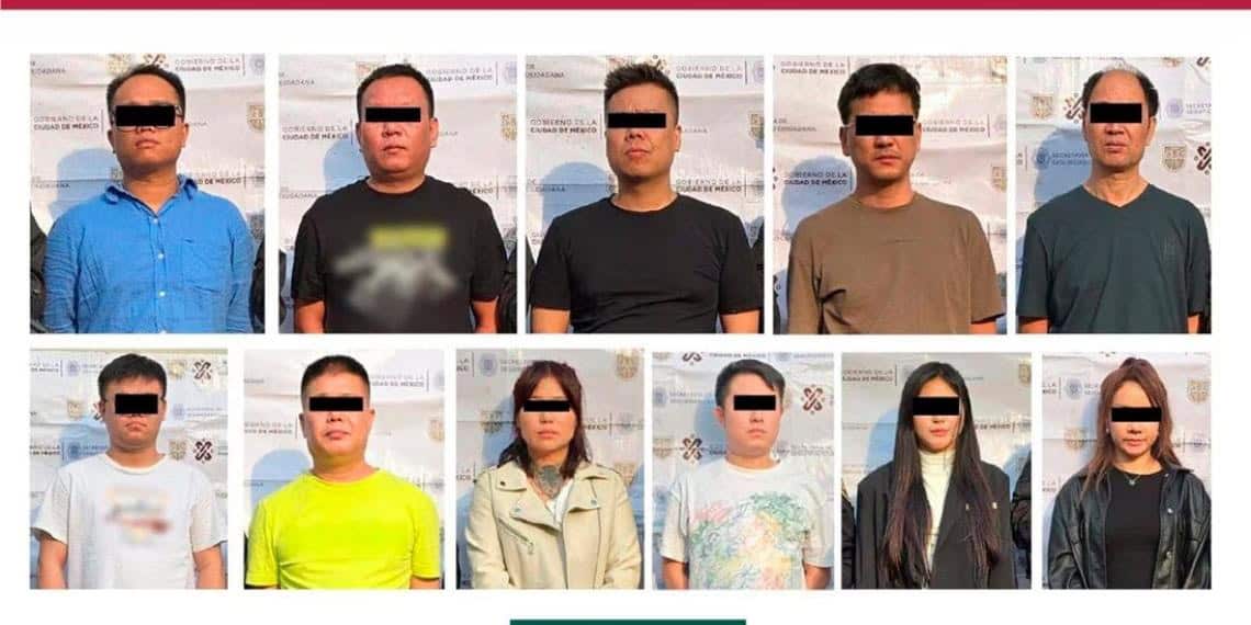 Detienen a 11 personas de nacionalidad china relacionados con explotación sexual