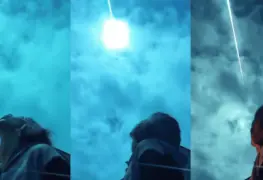 Joven logra impresionante toma del meteorito en Portugal