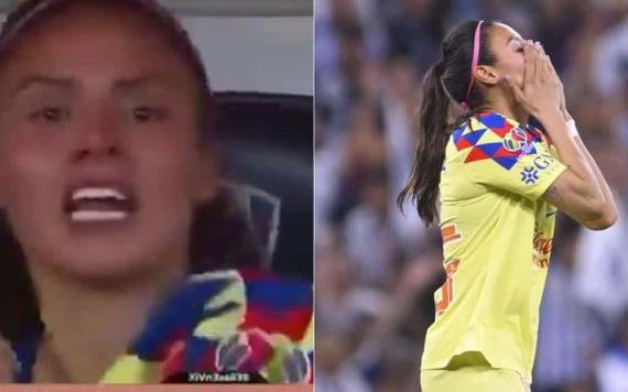 Karen Luna, jugadora del América, explota contra camarógrafo de TUDN tras derrota contra Rayadas